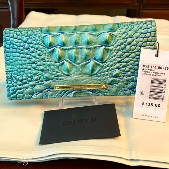 Genuine Brahmin ombre Melbourne, Ady Clutch wallet - Picture 2 of 11
